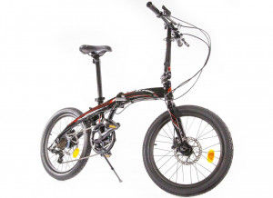 Велосипед Alpine Bike F1HD, One size, 20&quot;, складной, 7 ск., черн-красн (2022) 