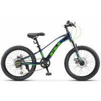 Велосипед Stels Leader-230 MD 20" Z010 (м) темно-синий/черный рама: 10.2" (2025)