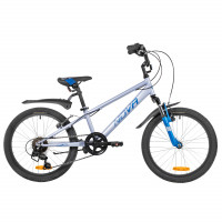 Велосипед Novatrack Pointer 6 20" серый (2026) Велосипед Novatrack Pointer 6 20" серый (2026)