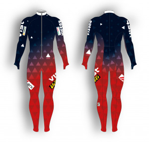 Спусковой комбинезон Vist Race Suit without Protection Junior deep ocean/ruby/white HRHRHR (2022) 