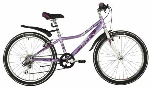 Велосипед Novatrack Alice 24&quot; (рама 12&quot;) 6-sp лиловый (2021) 