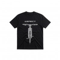 Футболка Aspect Logo Bike черно-белая