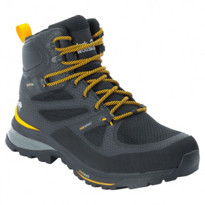 Ботинки Jack Wolfskin Force Striker Texapore Mid M Black / Burly Yellow XT (2022) 