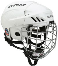 Шлем с маской CCM Fitlite 40 Combo SR white