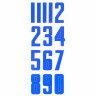 Номер для шлема Bauer Helmet numbers blue (1035636) - Номер для шлема Bauer Helmet numbers blue (1035636)