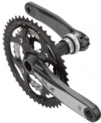 Шатуны Shimano SLX FC-M660 48x36x26T 175мм Hollowtech2 с кареткой чёрно-серебристые