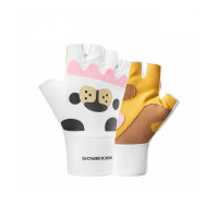 Велоперчатки ROCKBROS S368 RB_1622003602, детские, короткие пальцы, бело-коричневые Велоперчатки ROCKBROS S368 RB_1622003602, детские, короткие пальцы, бело-коричневые