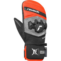Варежки Reusch Worldcup Warrior R-Tex XT Junior Mitten black/silver/fluo red