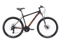 Велосипед Stark Indy 26.2 D чёрный/оранжевый/белый (2020)