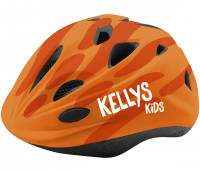 Шлем KELLYS BUGGIE детский, оранжевый, S (48-52)см. 12 вентиляционных отверстий, сетка от насекомых, отражающий стикер сзади