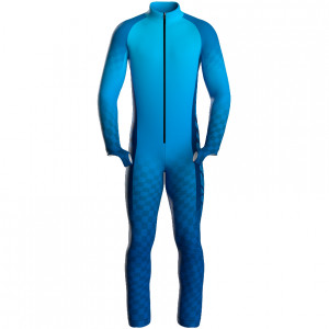 Спусковой комбинезон с легкой защитой Energiapura Competition Thermospeed turquoise/blue JR 