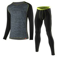 Комплект мужского термобелья Loffler Warm RB black/lime EL 23140-933 (2021)