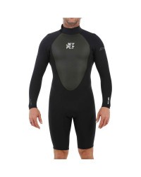 Гидрокостюм мужской короткий длинный рукав Jetpilot Flight L/S 2mm Springsuit Black (2019)