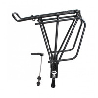 Багажник Ostand CD-251QR 6-251 24-29", сварной, регулируемый для дисковых тормозов, крепление к эксцентрику, алюминий, черный