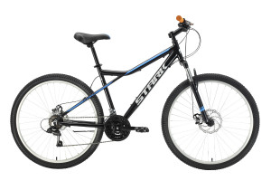 Велосипед Stark Slash 27.1 D черный/голубой Рама: 16&quot; (2022) 