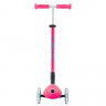 Трехколесный самокат Globber Elite Lights фуксия - Трехколесный самокат Globber Elite Lights фуксия