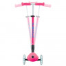 Трехколесный самокат Globber Elite Lights фуксия - Трехколесный самокат Globber Elite Lights фуксия