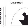 Палатка Trek Planet Lite Dome 4 зелёный/серый (70813) - Палатка Trek Planet Lite Dome 4 зелёный/серый (70813)