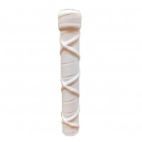 Ручка на клюшку ХОРС со структурой плетенка JR белая