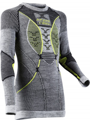 Термофутболка X-Bionic Apani 4.0 Merino Black/Gray/Yellow Junior 