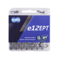 Цепь KMC 5-306102 e12 EPT EcoProTeQ 11/128" 12ск. 130 звеньев, с замком, антикоррозионное покрытие, макс. прочность специально для E-Bikes, серебристая