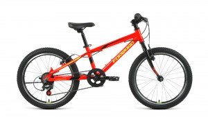 Велосипед Forward Rise 20 2.0 красный/ярко-желтый (2022) 