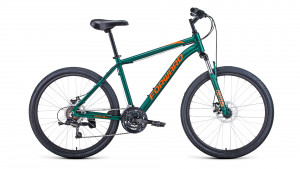 Велосипед Forward HARDI 26 2.1 D зеленый матовый/оранжевый 18&quot; (2022) 