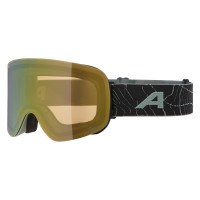 Маска Alpina Penken Q-Lite green matt/mirror gold/green S2