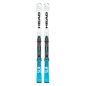 Горные лыжи Head WC Rebels e.SLR SW LYT-PR + креп. PR 11 GW Brake 78 [G] white/speedblue (2025) 