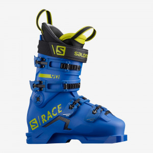 Горнолыжные ботинки Salomon S/Race 90 race blue/acid green/black (2021) 