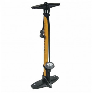 Велосипедный насос напольный GIYO GF-55P, металл, с манометром, 160 psi(11атм), авто/вело ниппель 