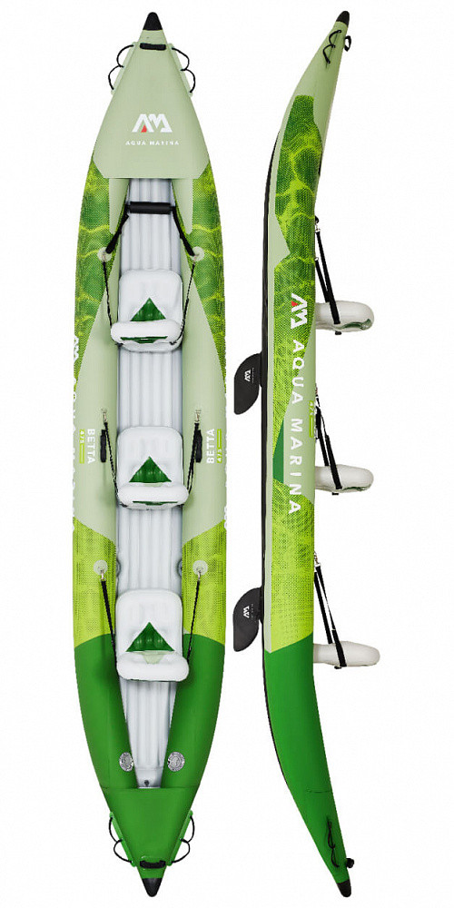 Каяк надувной трехместный с веслами Aqua Marina Betta-475 (2022) купить ...