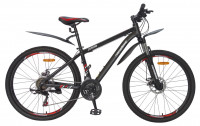 Велосипед Nameless MTB черный мат/красный рама: 15" (2025)