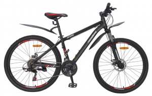 Велосипед Nameless J6300D 26&quot; черный мат/красный рама: 15&quot; (2025) 