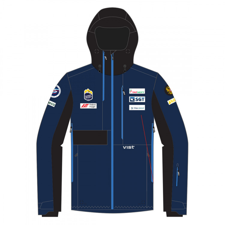 Vist Whiterun Down Jacket Junior RUS SKI TEAM navy black BK99BK 2025 HC5