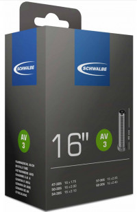 Велокамера 16" Schwalbe AV3 16'x1.75/2.40 (47/62-305) IB AGV 40mm (05-10409310) Велокамера 16" Schwalbe AV3 16'x1.75/2.40 (47/62-305) IB AGV 40mm (05-10409310)