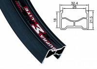 Обод Stels 20" Supra E (Lite) Alexrims 36H двойной алюминиевый серебристый