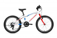 Велосипед Forward RISE 20 2.0 белый / красный (2022)