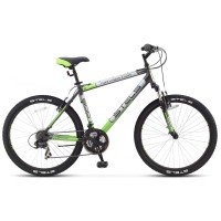 Велосипед Stels Navigator-600 V 26" V030 black/green (2019)