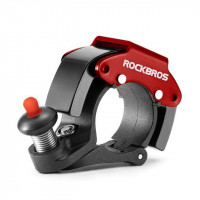 Звонок ROCKBROS 34210009001 компактный в виде кольца, черный с красным
