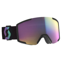 Маска Scott Shield Goggle black/aurora green/enhancer teal chrome