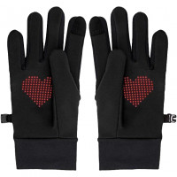 Перчатки для бега Moax Hit Run черные/красные