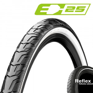Покрышка Continental RIDE City 28 x 1.75 (47-622) чёр./бел. Reflex, ExtraPuncture Belt, 3/180TPI, 