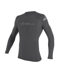 Гидромайка мужская длинный рукав O'Neill BASIC SKINS L/S RASH GUARD SMOKE (2019)