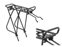 Багажник Ostand ACR-20N-Alu 8-15200215 26-28", сварной, нерегулируемый, для переметной сумки, алюминий, черный