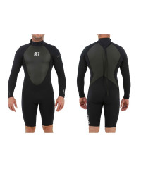 Гидрокостюм мужской короткий длинный рукав Jetpilot Flight L/S 2mm Springsuit Black 1905304 (2020)