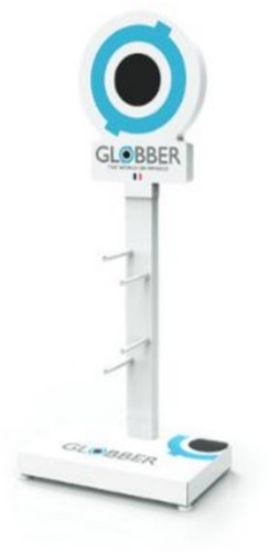 Стенд демонстрационный Globber Smaller Metal Display для трехколесных самокатов 