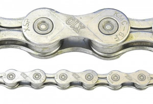 Цепь KMC X10, 10 ск.,1/2X11/128&quot;Х116, серая, в торг.уп. с замком 
