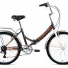 Велосипед Forward Valencia 24 2.0 темно-серый/бежевый (2021) - Велосипед Forward Valencia 24 2.0 темно-серый/бежевый (2021)