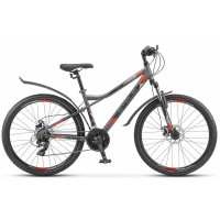 Велосипед Stels Navigator-510 MD 26" V010 антрацитовый/красный рама: 16" (2024)